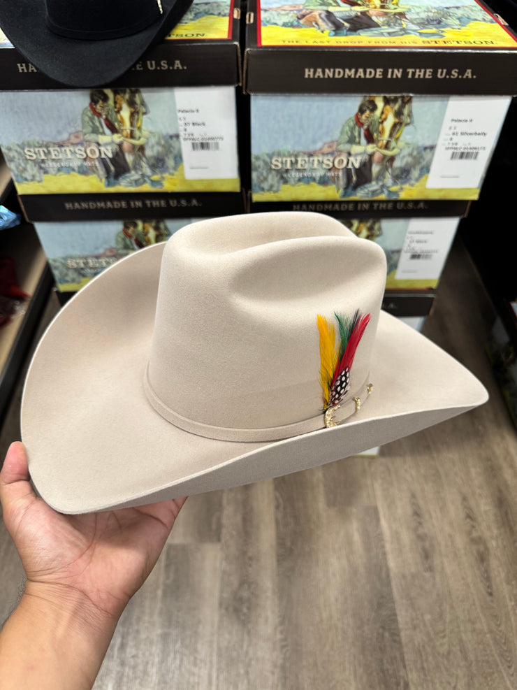 Stetson 6x Palacio Color Silverbelly (Copa Alta 5" Falda 4")