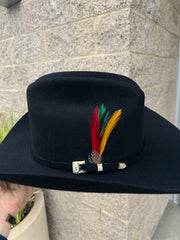 Stetson 6x Guadalupana Black (Copa 4 3/4"  Falda 3.5") Horma Sinaloa