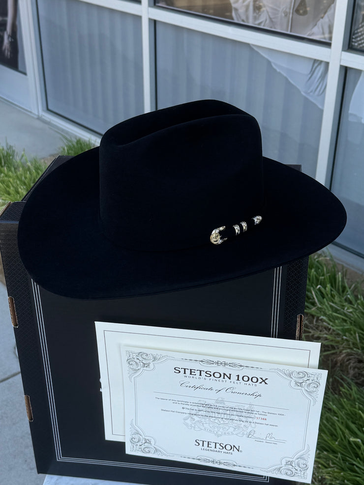 Stetson El Presidente 100X GOLD EDITION Cowboy Felt Hat (Copa Regular)