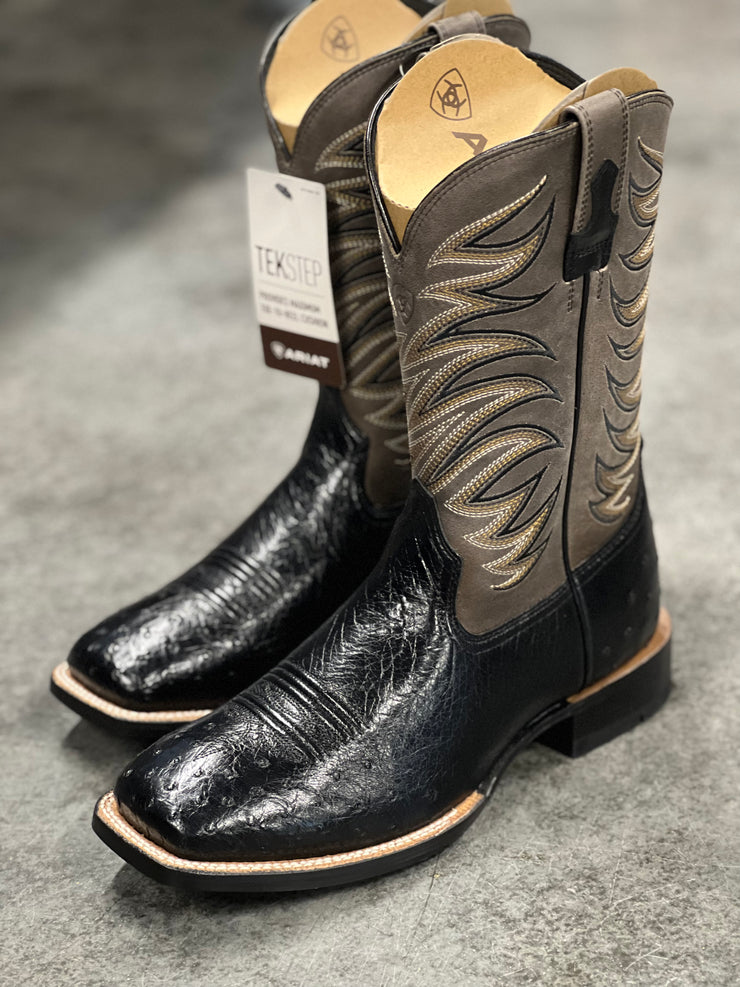 Ariat smooth ostrich boots on sale