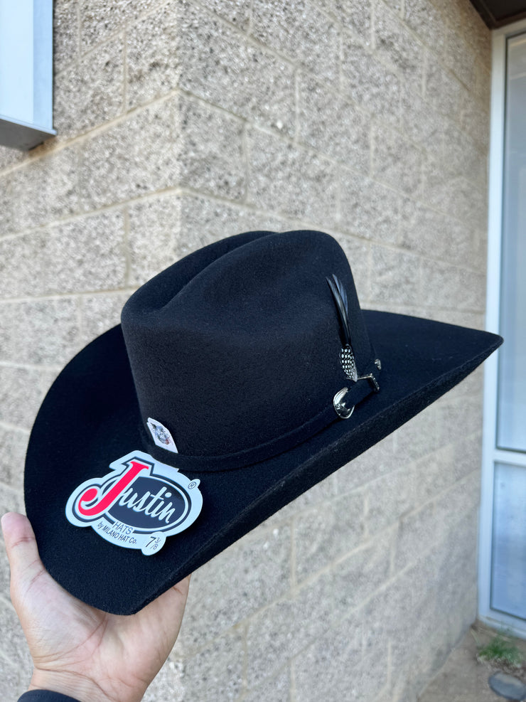 Justin Men s 3X Rodeo Black Felt Cattleman Cowboy Hat