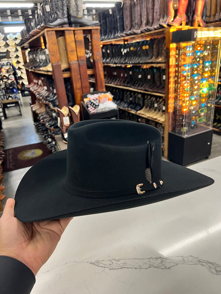 Stetson El Patron Premier 30x Black Cowboy Felt Hat (Diamante