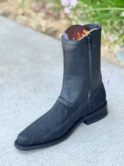 Botin Milan de Elefante Marca Los Altos Boots - Negro