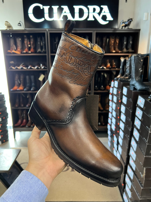 Cuadra Satro Castaño Round Toe Leather Ankle Boot - 4D15RS (CU625)