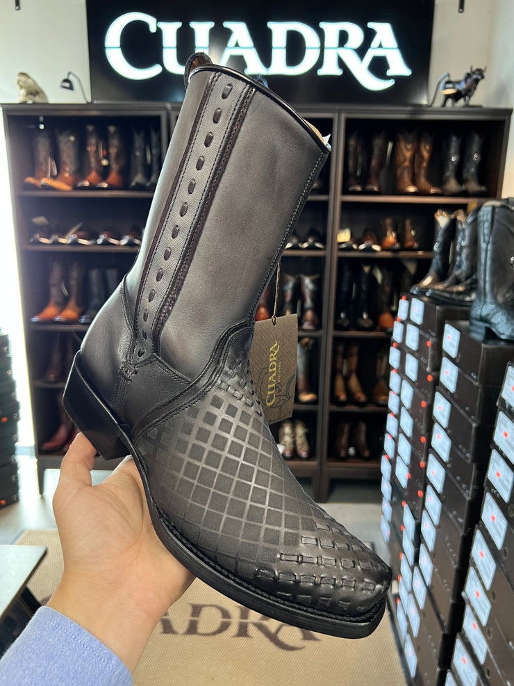 Cuadra Light Grey Sillero Dubai Toe Leather Ankle Boot - 1J1XRS (CU498)