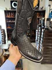 Cuadra Black Sillero Wide Square Toe Cowboy Boot - 3Z02RS (CU676)
