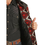 Powder River Outfitters® Men's Black Wool Aztec Coat