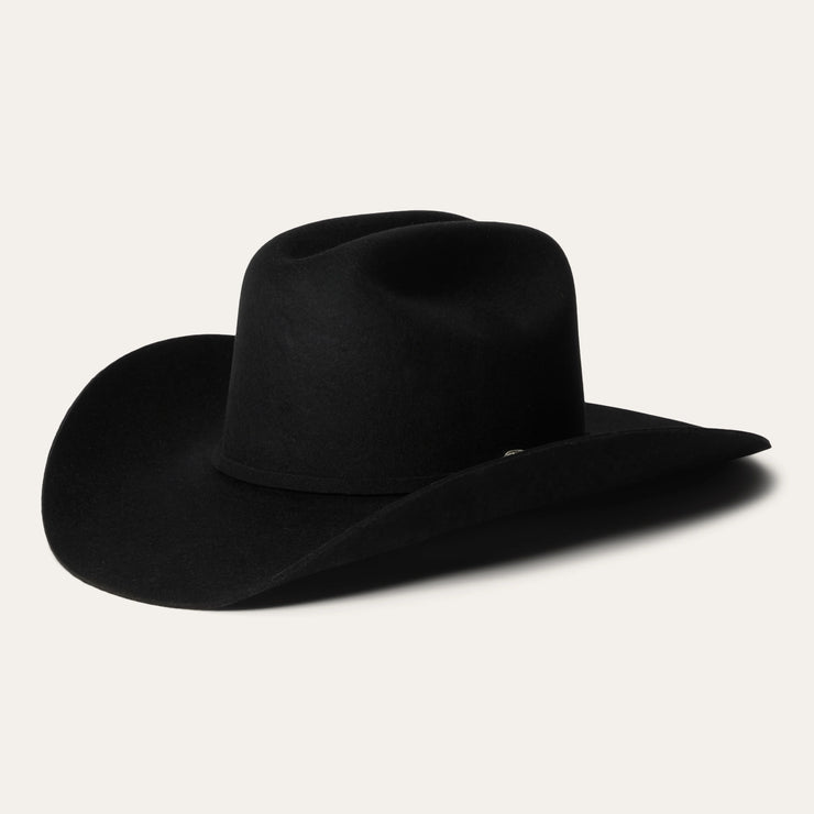 Stetson 4x Corral Negro (Copa Chica Falda 4") AMERICAN BUFFALO COLLECTION