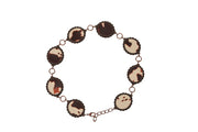 Nomad Cow print Chain Belt Brown