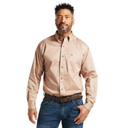 Ariat Solid Twill Kahki/Bronze Classic Long Sleeve Shirt