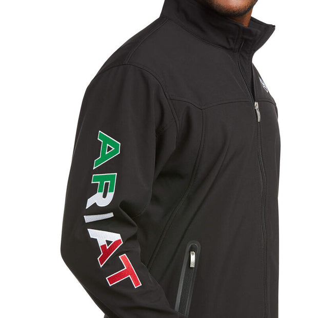 Ariat New Team Softshell MEXICO Jacket (BLACK)
