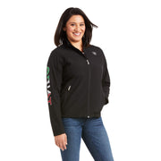Ariat Classic Team Softshell MEXICO Jacket (BLACK)