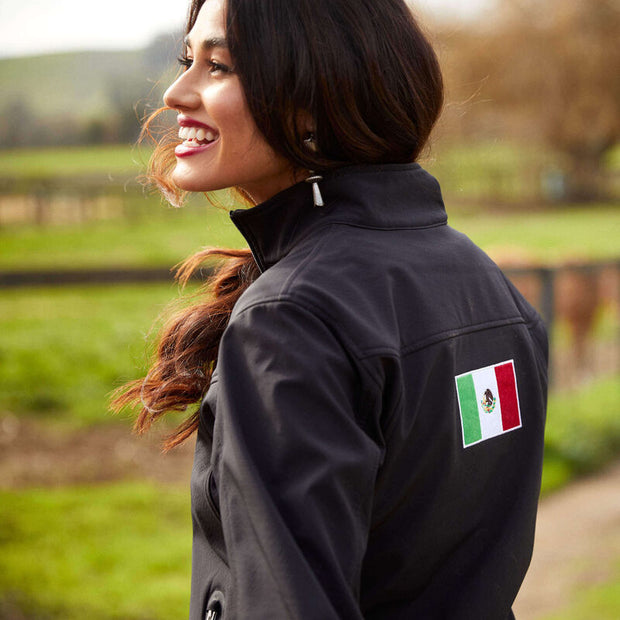 Ariat Classic Team Softshell MEXICO Jacket (BLACK)