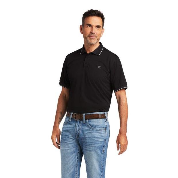 Ariat Logo Fitted Polo Sleeve Shirt