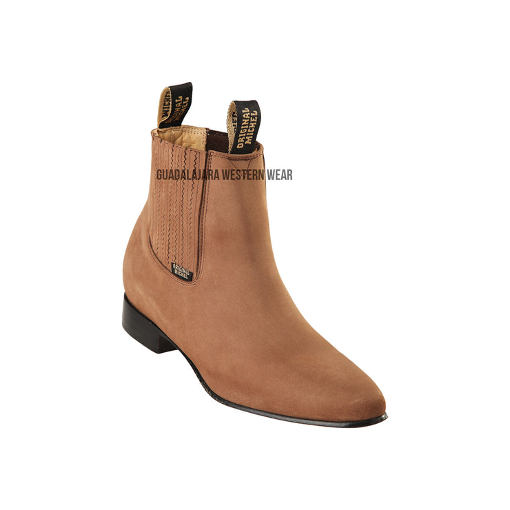 Original Michel Charro Taupe Suede Leather Boots