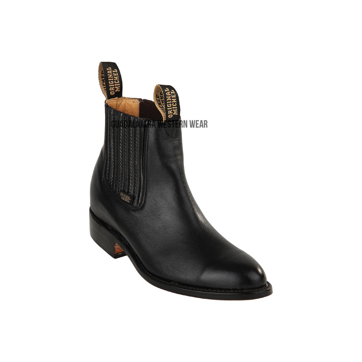 Original Michel Charro Black Deer Leather Boots