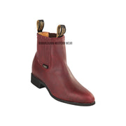 Original Michel Charro Burgundy Grasso Leather Boots