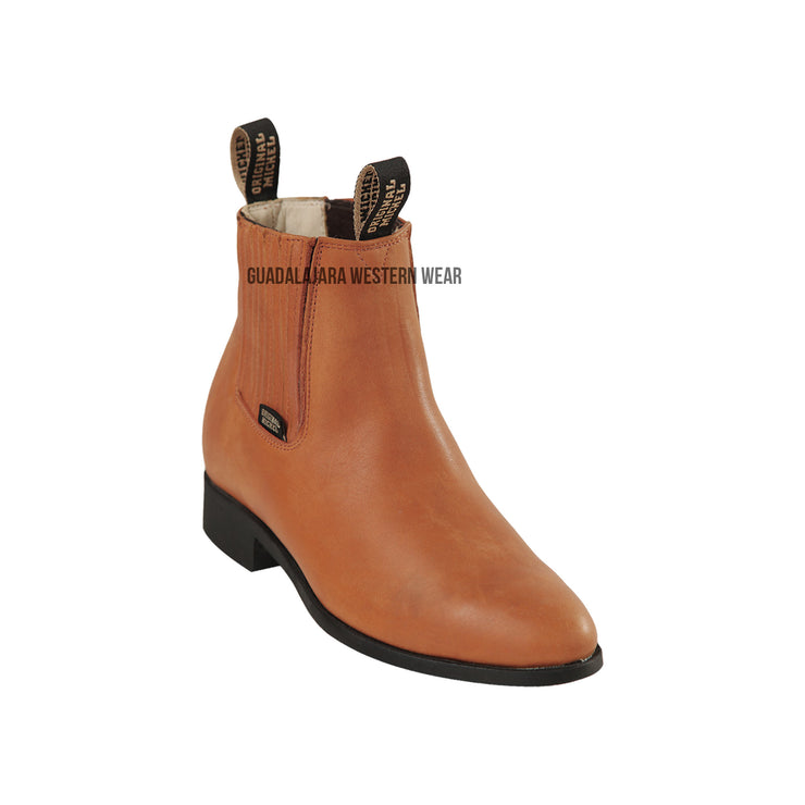 Original Michel Charro Cognac  Grasso Leather Boots