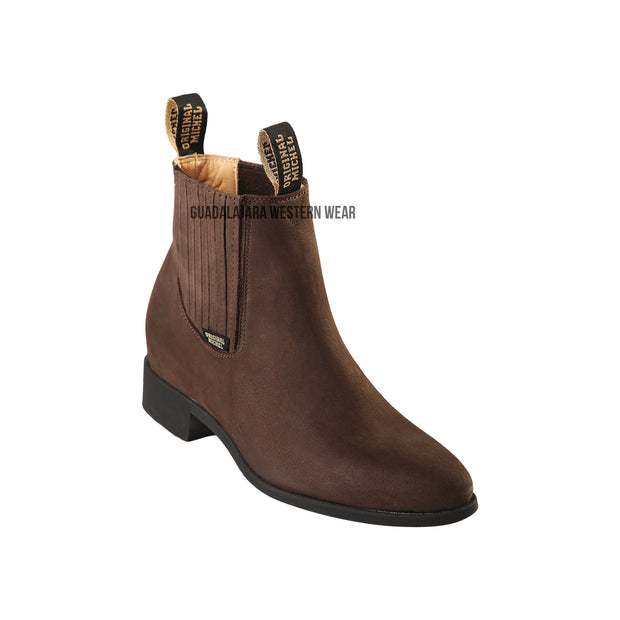 Original Michel Charro Tobacco Suede Leather Boots