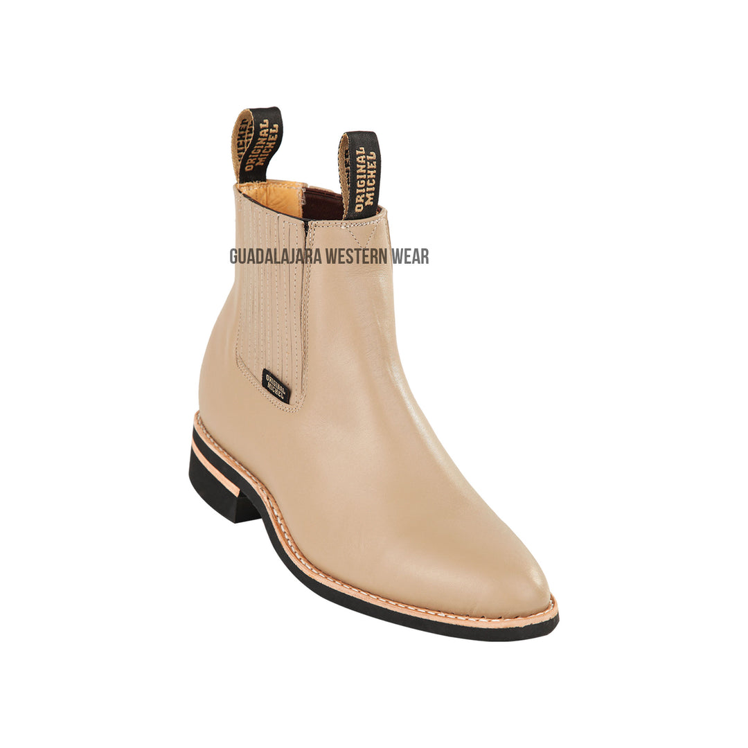 Michel Boot Leather Charro Ankle Boot Original Michel Boot Co. Suede Charro Ankle Boot - Welt  main image 4