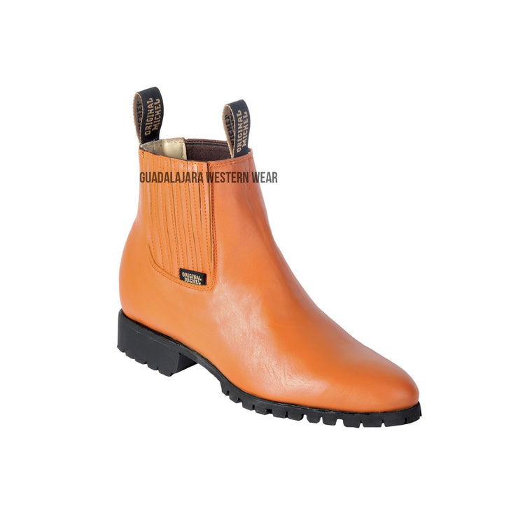 Original Michel Charro Honey Napa Industrial Sole Leather Boots