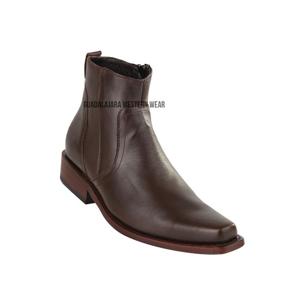 Original Michel Brown Ankle Boot Leather Sole Boots
