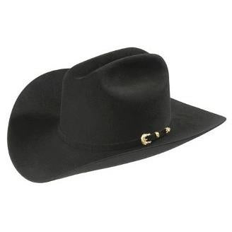 30x Larry Mahan Opulento Black Fur Felt Cowboy Hat