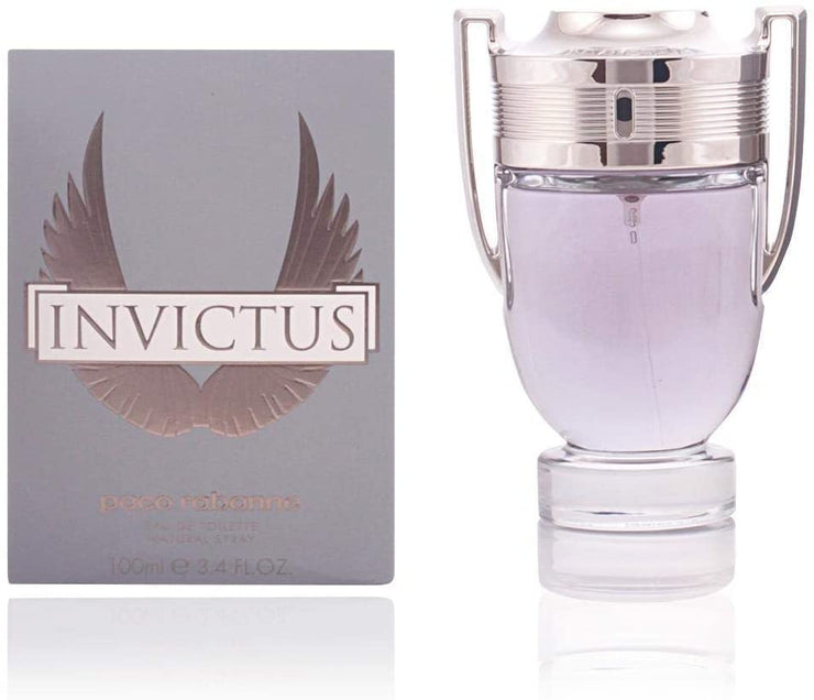 Invictus by Paco Rabanne for Men Eau De Toilette Spray 3.4 Oz