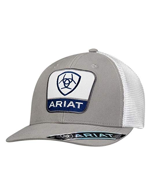 Ariat Men's Blue and White Patch Front Cap