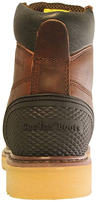 Cactus 6278 Dark Brown Full Grain Leather Rubber Guard Boot