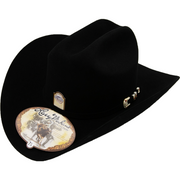 10x Larry Mahan Jerarca Black Fur Felt Cowboy Hat