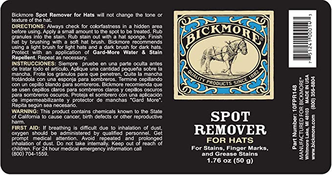 Bickmore Spot Remover for Hats