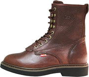 Cactus Men's 8" 8732 Dark Brown Oil-Tumbled Leather Work Boots