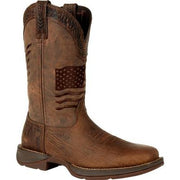 Rebel Distressed Flag Embroidery Durango Western Boot