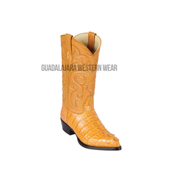 Los Altos Buttercup Caiman Tail J Toe Cowboy Boots