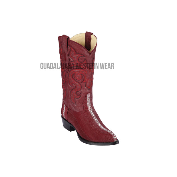 Los Altos Burgundy Stingray Rowstone J Toe Cowboy Boots