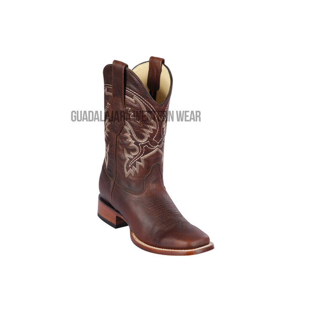 Los Altos Walnut Rage Wide Square Toe Cowboy Boots