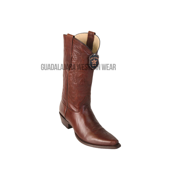 Los Altos Brown Pull Up Snip Toe Cowboy Boots