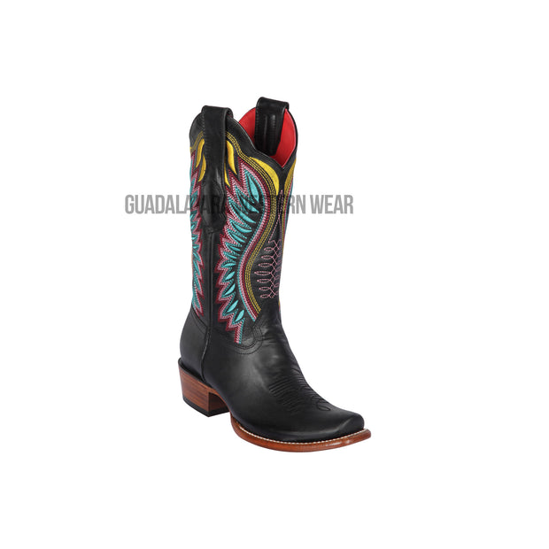 Los Altos Black Vergel Dubai Toe Women Western Boot