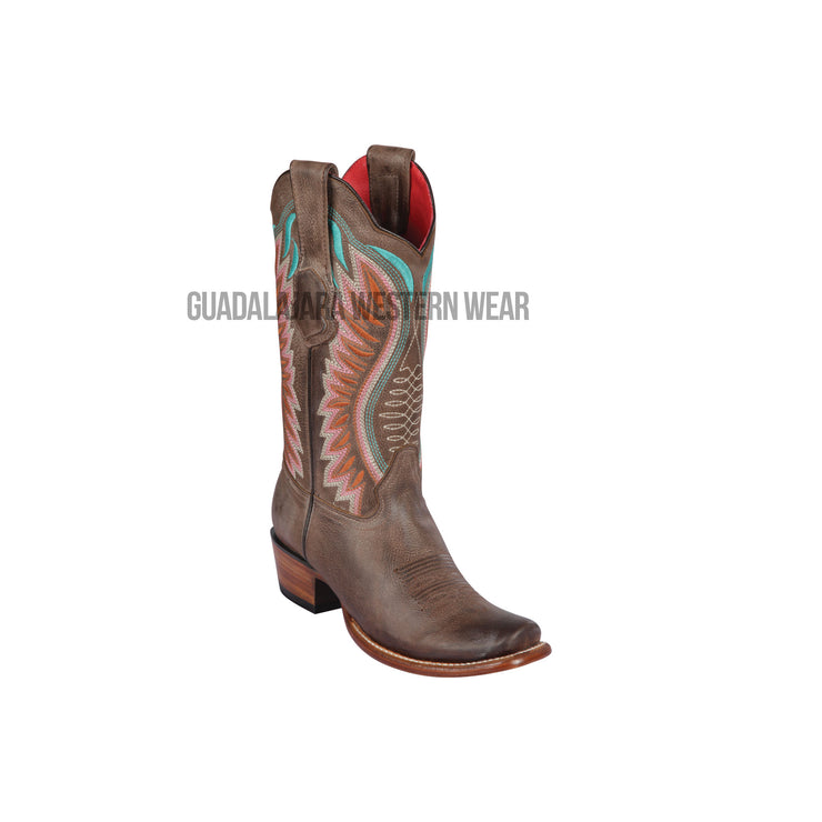 Los Altos Brown Vintage Dubai Toe Women Western Boot