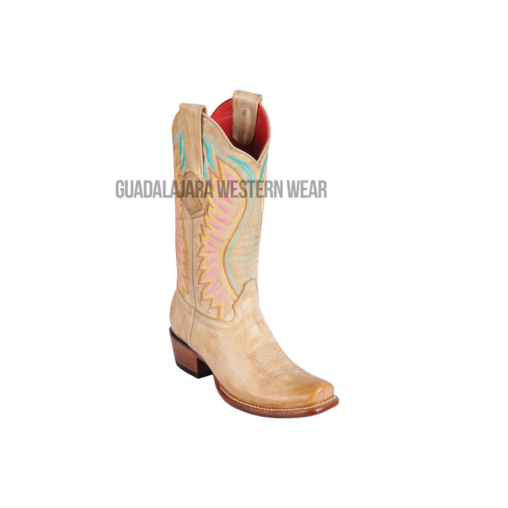Los Altos Honey Vintage Dubai Toe Women Western Boot