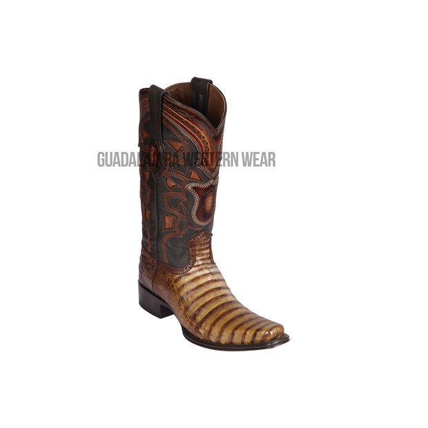 Los Altos Porto Oryx Caiman Belly European Square Toe Cowboy Boots