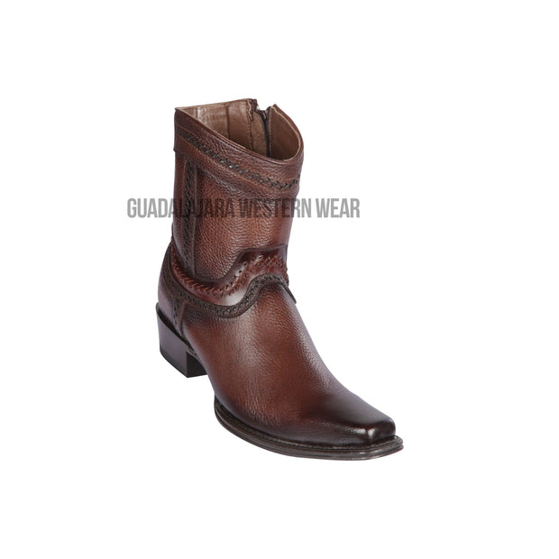 Los Altos Walnut Rage European Square Toe Ankle Boot