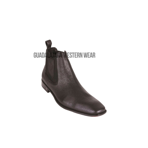 Vestigium Black Grisly Leather Chelsea Boot