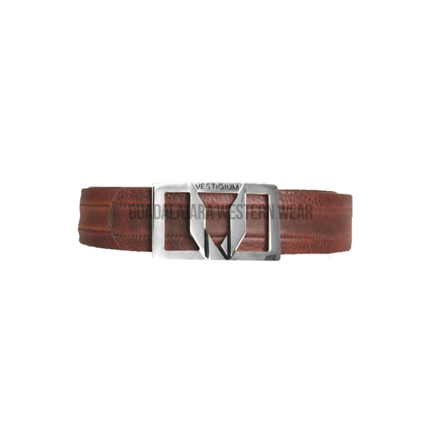 Vestigium Walnut Suede Leather Casual Belt