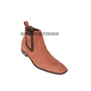 Vestigium Chedron Suede Leather Chelsea Boot