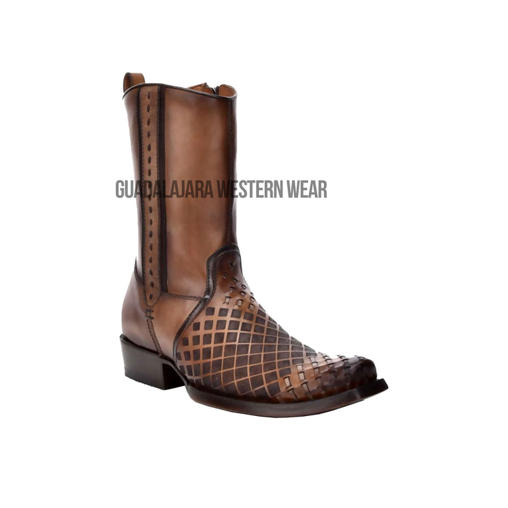 Cuadra Maple Sillero Dubai Toe Leather Ankle Boot - 1J1XRS (CU674)