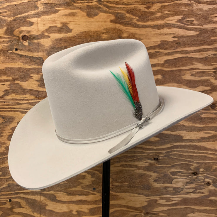 Stetson 6x Rancher Silverbelly Cowboy Felt Hat Sinaloa (Copa Alta Falda/Brim 3.5")