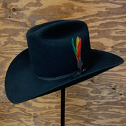 Stetson 6x Rancher Black Cowboy Felt Hat Sinaloa (Copa Alta Falda/Brim 3.5")