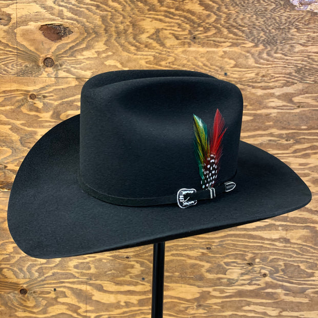 Stetson 6x Skyline Negro Horma Sinaloa (Copa Chica Falda/Brim 3.5")